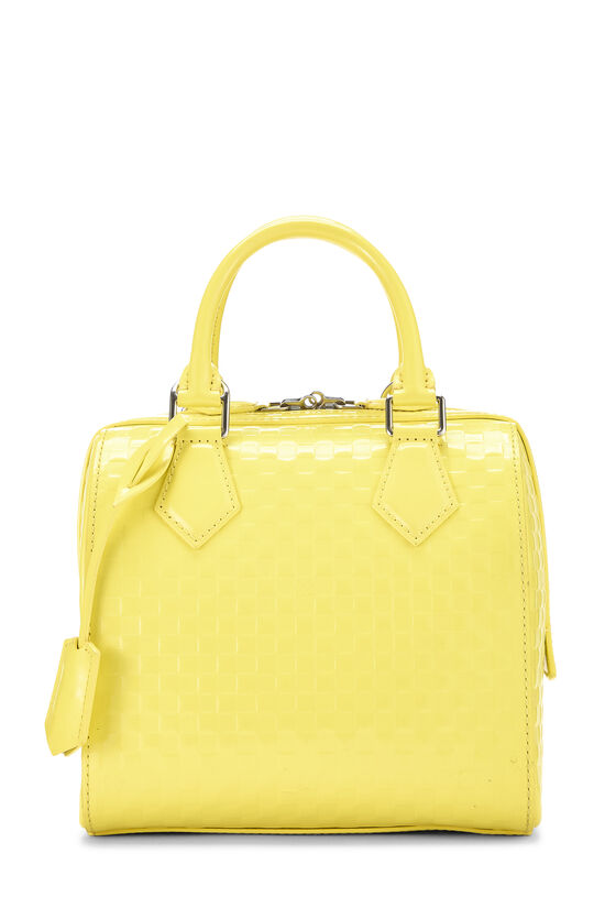 Yellow Damier Facette Speedy Cube PM, , large image number 0