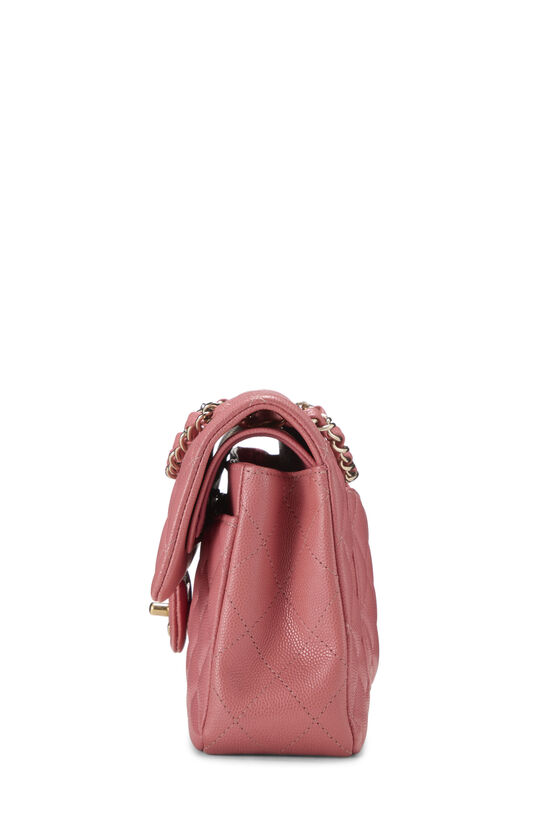 Pink Quilted Caviar Classic Double Flap Small, , large image number 2