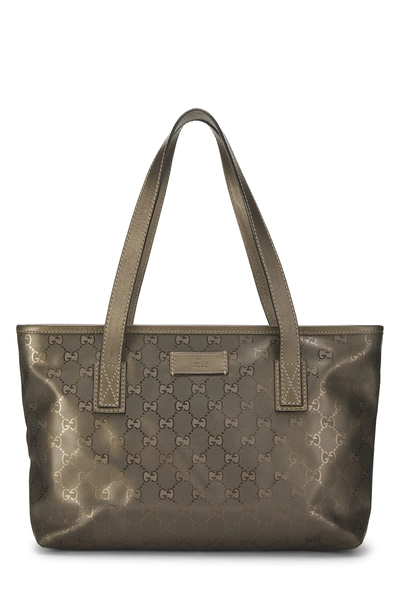 Gucci Gold GG Imprime Supreme Tote Small