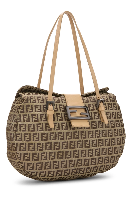Beige Zucchino Canvas Shoulder Bag, , large image number 1