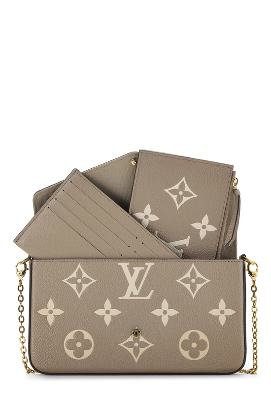 Grey Monogram Empreinte Pochette Felicie, , large image number 5