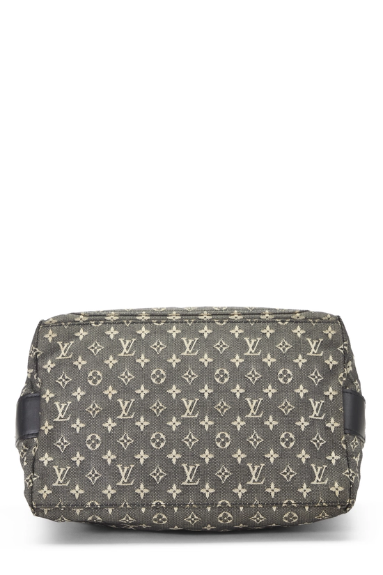 Navy Monogram Mini Lin Sac Mary Kate, , large image number 4