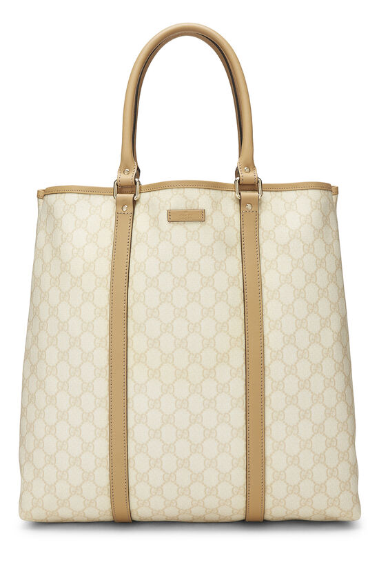 Beige GG Supreme Canvas Plus Tote, , large image number 0
