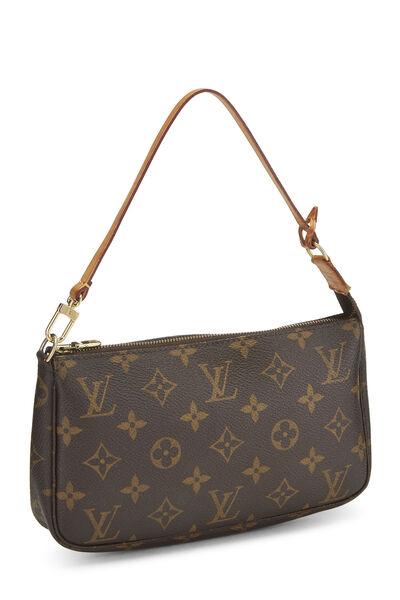 Louis+Vuitton+Pochette+Accessoires+Shoulder+Bag+Brown+Velvet for sale  online