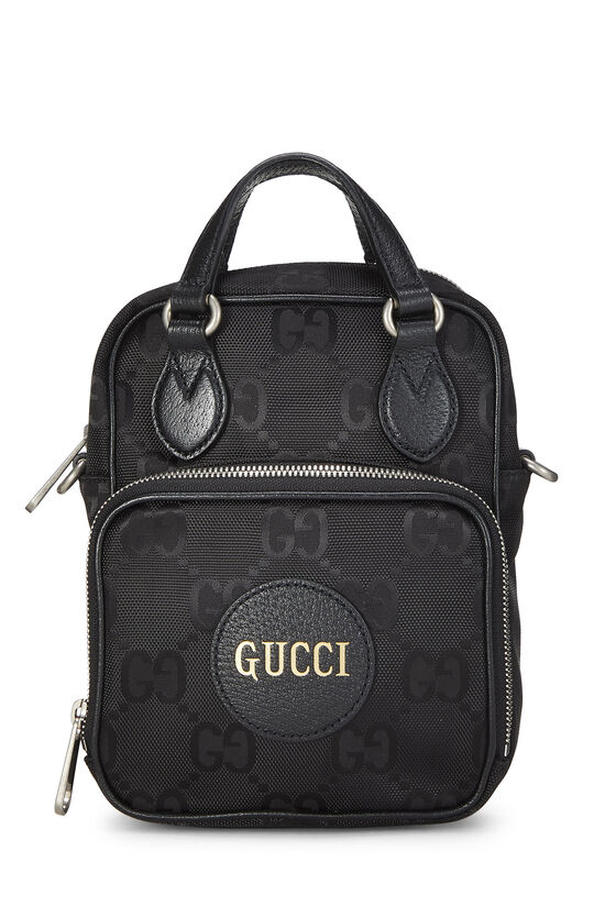 Black GG Nylon Off the Grid Shoulder Bag, , large image number 0
