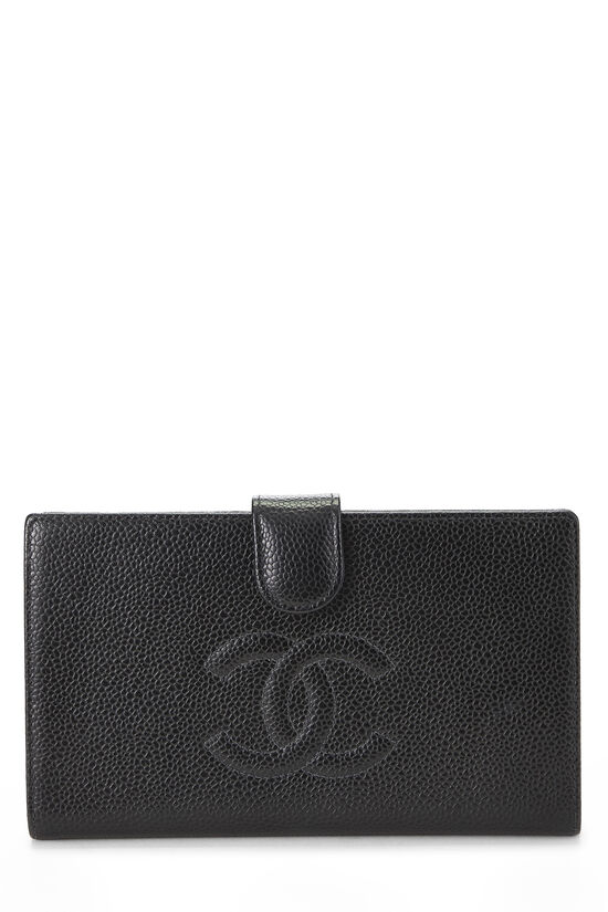 Black Caviar Timeless 'CC' Long Wallet, , large image number 0