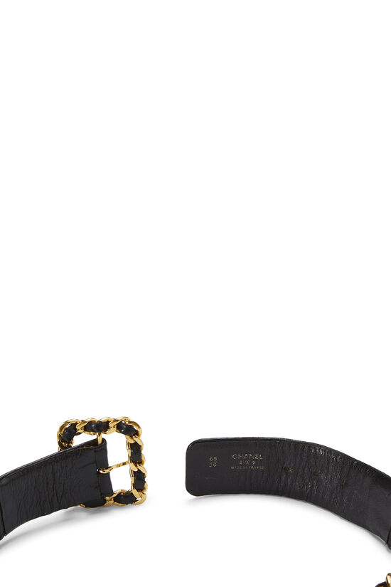 Checkered Chewy Vuitton Collar & Leash - Caviar Black