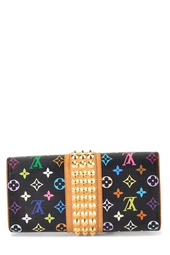 Takashi Murakami x Louis Vuitton Black Monogram Multicolore Courtney Pochette, , large image number 2