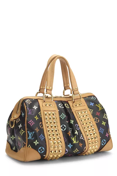 Takashi Murakami x Louis Vuitton Black Monogram Multicolore Courtney MM , , large