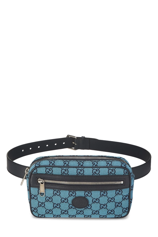 Blue GG Canvas Belt Bag, , large image number 0