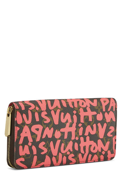 Stephen Sprouse x Louis Vuitton Monogram Pink Graffiti Zippy Continental, , large
