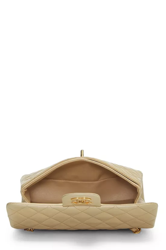 Beige Quilted Lambskin Classic Double Flap Small, , large image number 5