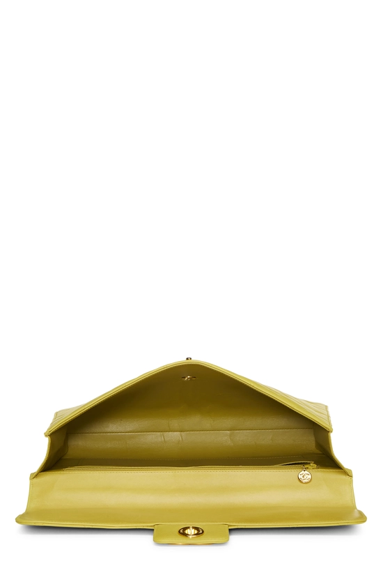 Yellow Quilted Lambskin Briefcase, , large image number 5