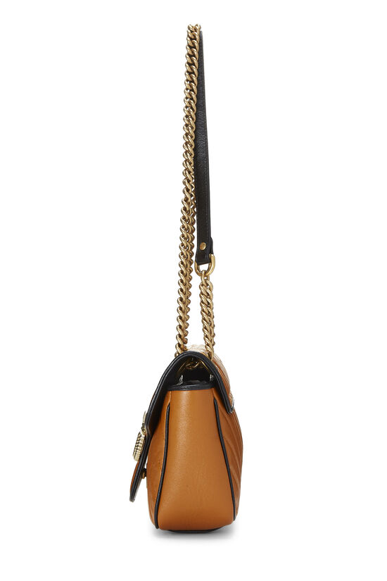 Orange Leather Torchon Marmont Shoulder Bag Small, , large image number 2