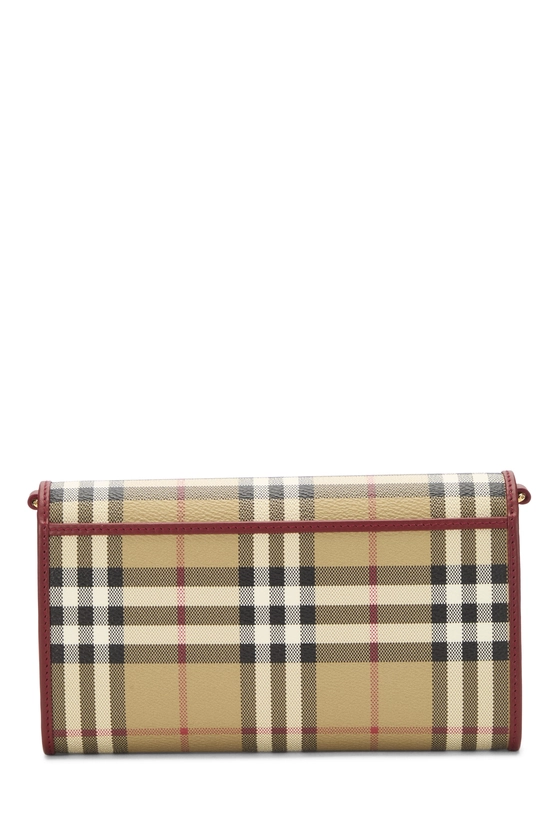 Red House Check Coated Canvas Hannah Wallet On Chain (WOC), , large image number 2