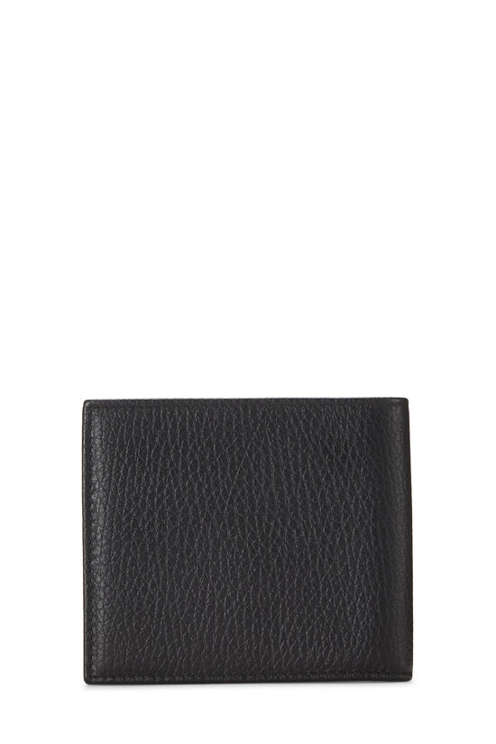 Black Leather Logo Bifold Wallet, , large image number 2