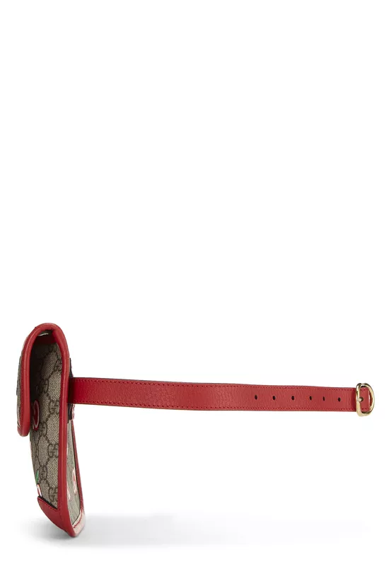 Red Original GG Supreme Canvas Apple Belt Bag, , large image number 2