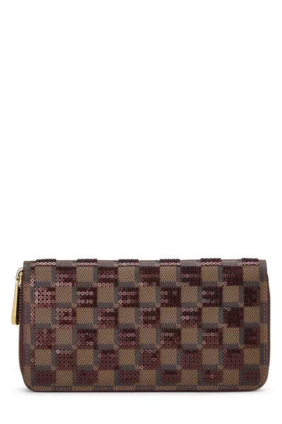 Damier Paillettes Zippy Continental
