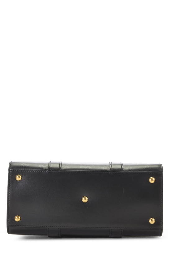 Black Monogram Cuir Plume Leather Very Tote MM, , large image number 4