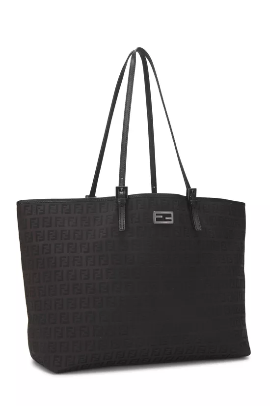 Black Zucchino Canvas Roll Tote, , large image number 1