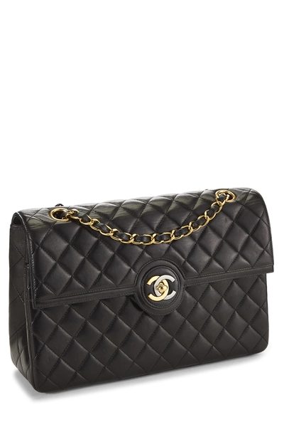 Chanel Black Quilted Lambskin Paris Limited Double Flap Medium — photo 2