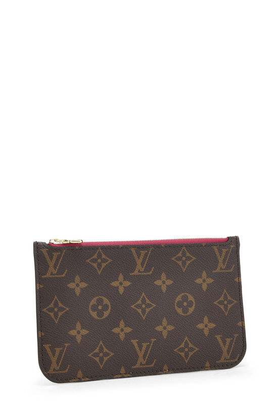 Pink Monogram Canvas Neverfull Pouch PM NM, , large image number 1