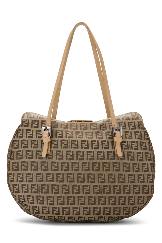 Beige Zucchino Canvas Shoulder Bag, , large image number 3