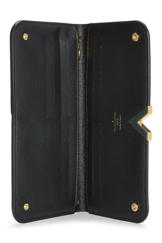 Monogram Canvas Black Leather Kimono Wallet, , large image number 3