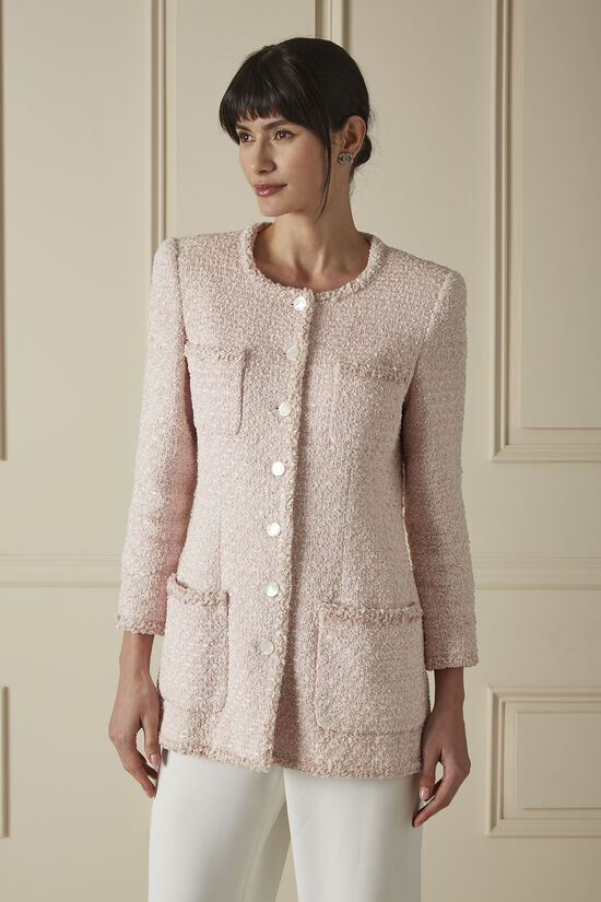 Pink Boucl&eacute; Jacket, , large image number 0