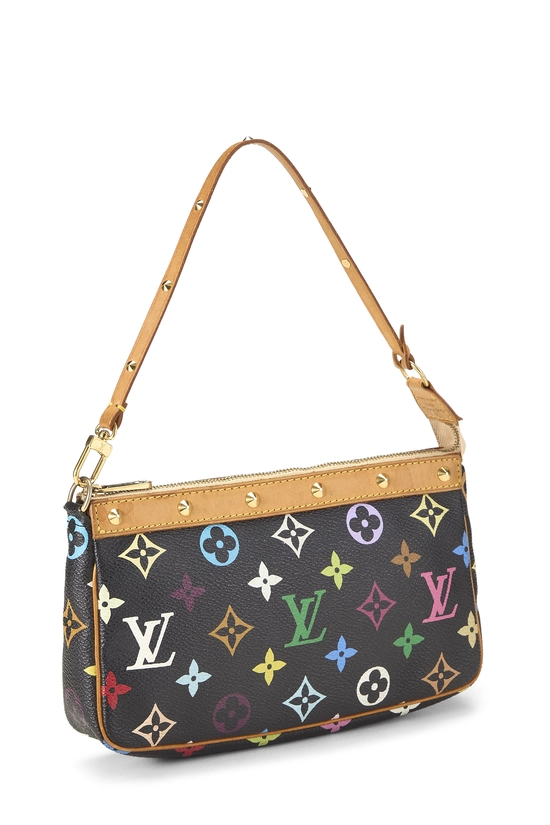 Takashi Murakami x Louis Vuitton Black Monogram Multicolore Pochette Accessoires, , large image number 1