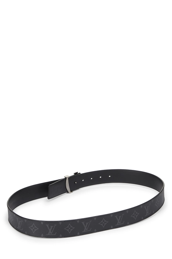 Black Monogram Eclipse Ceinture Initiales 100, , large image number 2