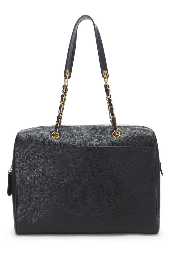 Black Caviar Zip Tote Small, , large image number 1