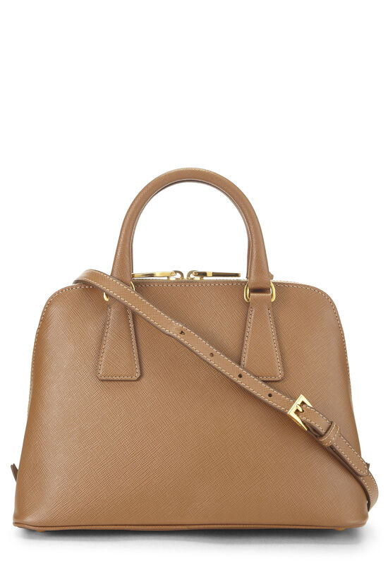 Brown Saffiano Lux Handbag Mini, , large image number 3
