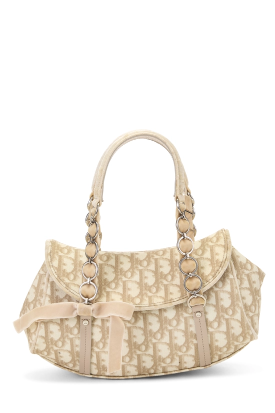 Beige Coated Canvas Romantique Bag, , large image number 0