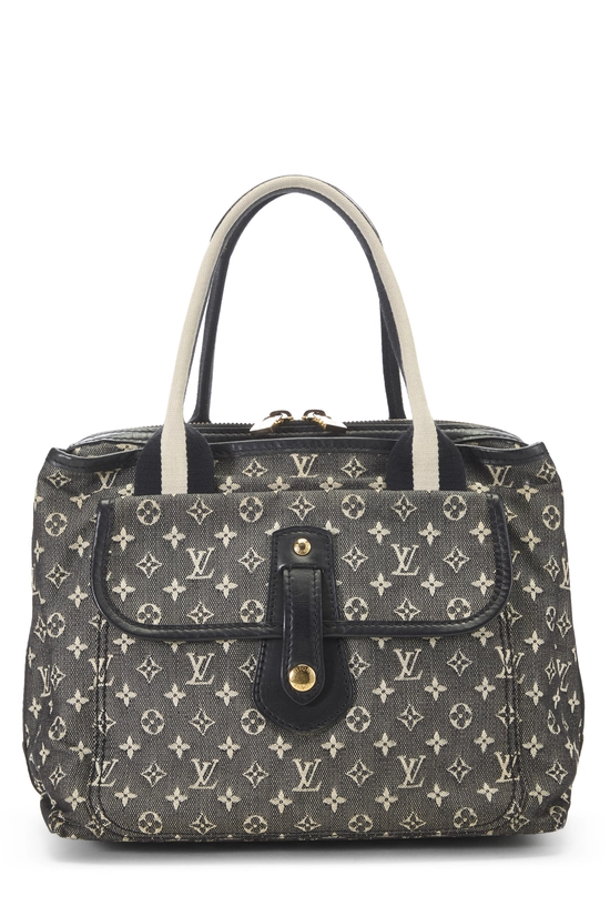 Navy Monogram Mini Lin Sac Mary Kate, , large image number 0