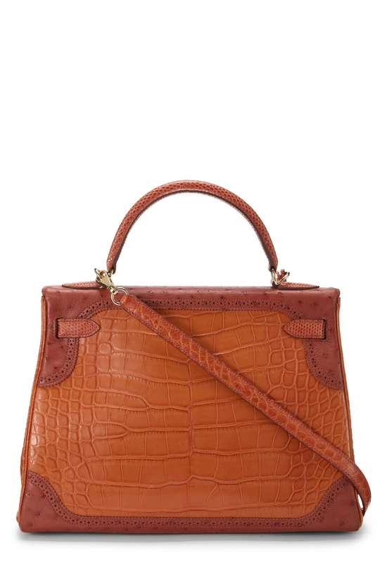 Sanguine Matte Alligator Grand Mariage Kelly Retourne 32, , large image number 3