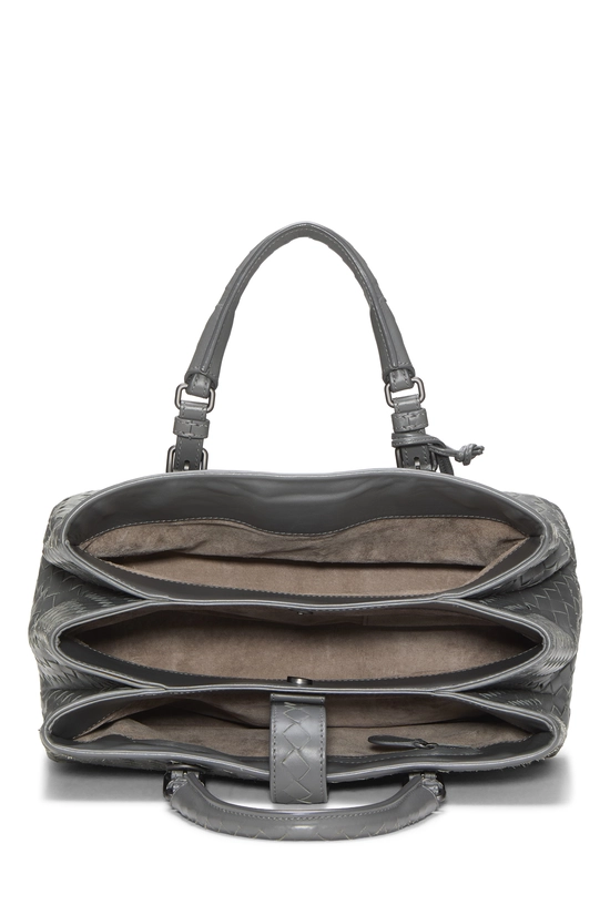 Grey Intrecciato Roma Tote Small, , large image number 5