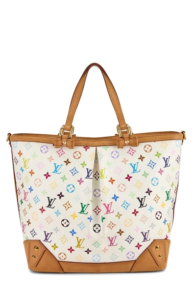 Takashi Murakami x Louis Vuitton White Monogram Multicolore Sharleen GM