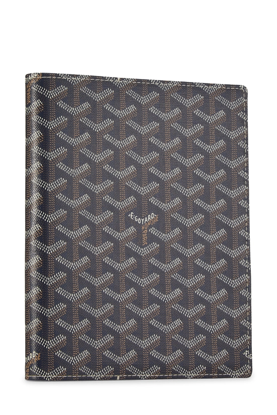 Navy Goyardine Canvas Castiglione Document Cover, , large image number 1