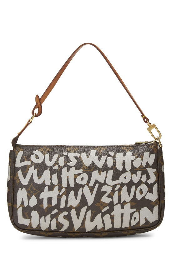 Stephen Sprouse x Louis Vuitton Grey Monogram Graffiti Pochette Accessories, , large image number 3