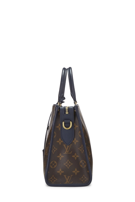 Navy Monogram Canvas Popincourt PM NM, , large image number 2
