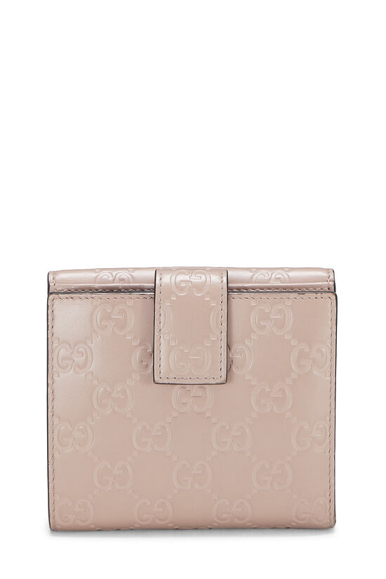 Pink Guccissima Bow Compact Wallet, , large image number 2