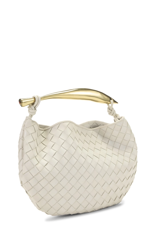White Intrecciato Sardine Bag, , large image number 1