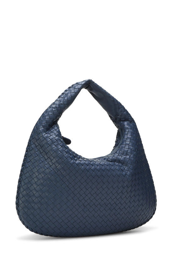 Blue Intrecciato Veneta Hobo Medium, , large image number 1