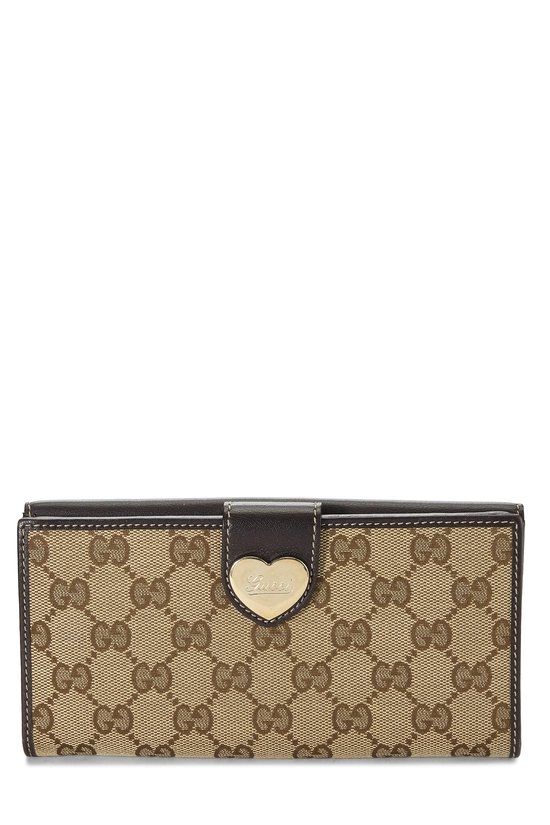 Original GG Canvas Lovely Heart Continental Wallet, , large image number 0