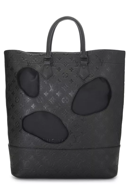 Comme des Gar&ccedil;ons x Louis Vuitton Black Monogram Empreinte Bag with Holes MM, , large image number 0