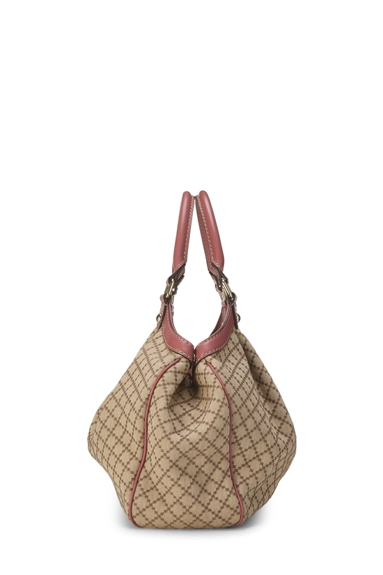 Pink Diamante Canvas Zip Sukey Large , , large image number 2