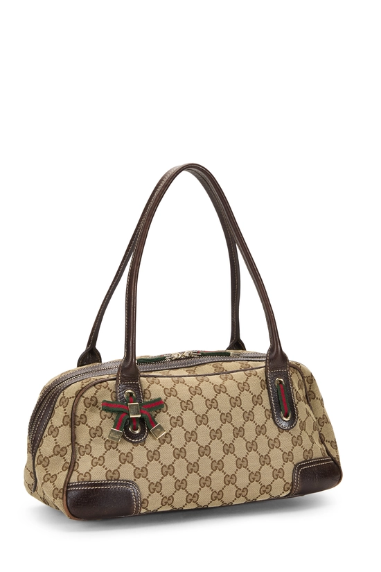 Brown Original GG Canvas Princy Handbag, , large image number 1