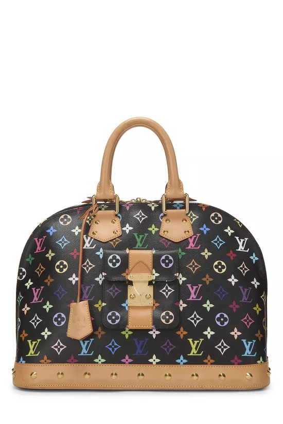 Takashi Murakami x Louis Vuitton Black Monogram Multicolore Alma GM, , large image number 0