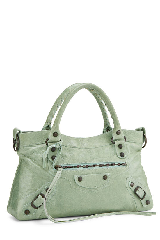 Green Agneau Classic First Handbag, , large image number 4